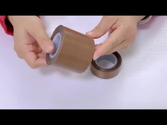 شريط PTFE من الألياف الزجاجية لتختم الفراغ 0.13 ~ 0.25mm الصلب الالتصاق 5.5N / 25mm