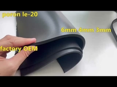 PORON LE-20 الأسود 3 ملم رغوة البولي يوريثان مقاوم للصوت مقاوم للصدمات