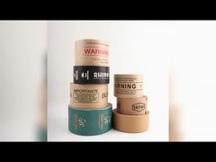 شريط ورق كرافت مُعزز مُخصص بشعار مطبوع، مُفعّل بالماء