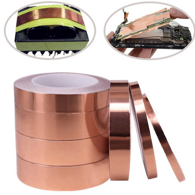 شراء أوراق النحاس الموصية ذات الجانبين المزدوجة سمك 0.05mm شريط النحاس المضاد للتآكل online manufacture