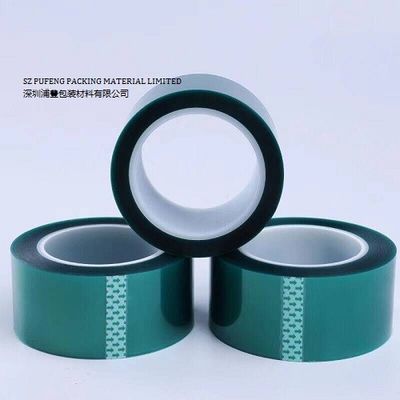 شراء الشريط الأخضر PET 0.25mm يموت قطع عالية درجة الحرارة الكهربائية شريط العزل لحماية بطارية الليثيوم الطرفية online manufacture