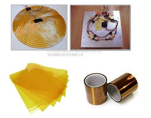 شراء لاصق سيليكون درجة حرارة عالية Kapton Tape 500mm 25 Micron online manufacture