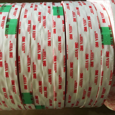 3M4930 شريط ملصق مزدوج الجانبين المقاوم لدرجات الحرارة العالية VHB مع اللزوجة القوية للغاية لربط الزجاج المعدني بالبلاستيك