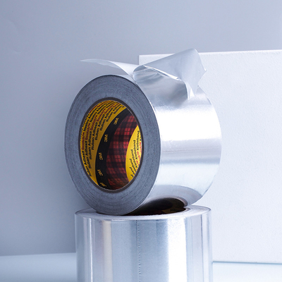 3M 1436 شريط طلاء الألومنيوم من الألوان الفضية 75MM x 50M شريط ختم الأنابيب