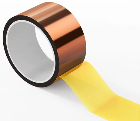 شريط كابتون بولي إيميد لاصق سيليكون بسماكة 50 ميكرون، مقطوع حسب الطلب، مناسب للعزل الكهربائي الصناعي