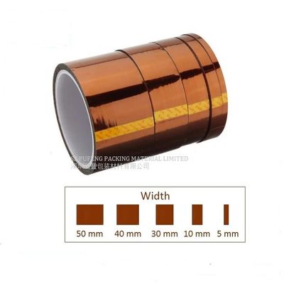المكونات الإلكترونية العنبر 0.03 مم Kapton Polyimide Tape ، Kapton Tape Insulation Voltage
