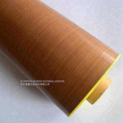 شريط PTFE بني ذو قوة شد عالية من جانب واحد ، شريط لاصق مقاوم للحرارة 25 مم