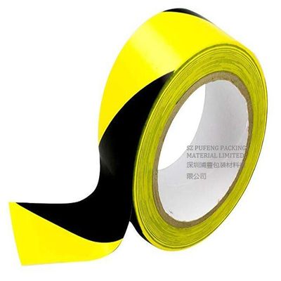 0.1mm-0.5mm PVC شريط لاصق للأرضيات باللونين الأصفر والأسود