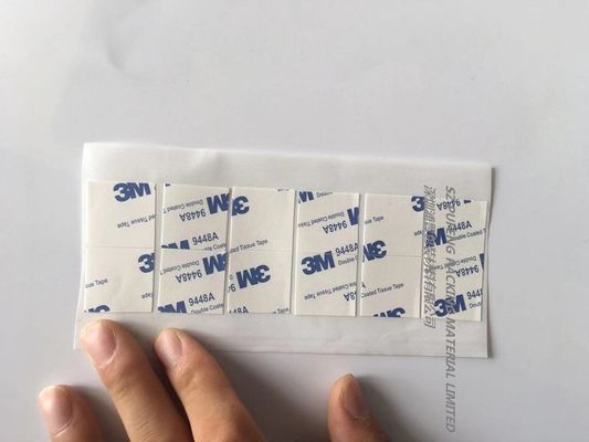 3M 9448A / 9448AB شريط لاصق مزدوج الوجهين ، قطع بالقالب وعينات خالية من الأشرطة اللاصقة